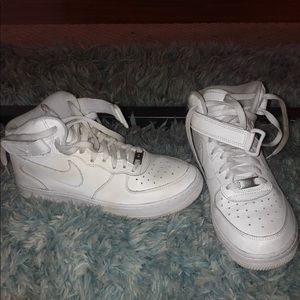 White Nike Air Force Ones
